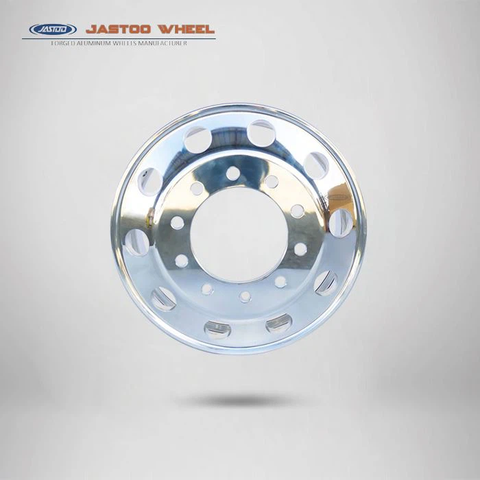 Rim Rim Alloy Aluminium Trak Mirror Digilap Di China 22.5 inci dengan 10 rim lugs