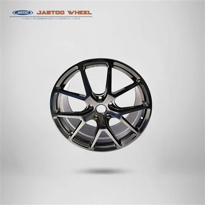 21*10.0 Inci Rim Roda Hitam Berkilat Tinggi Aluminium Dipalsukan